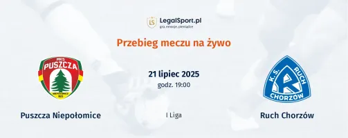 Przebieg Puszcza Niepołomice - Ruch Chorzów