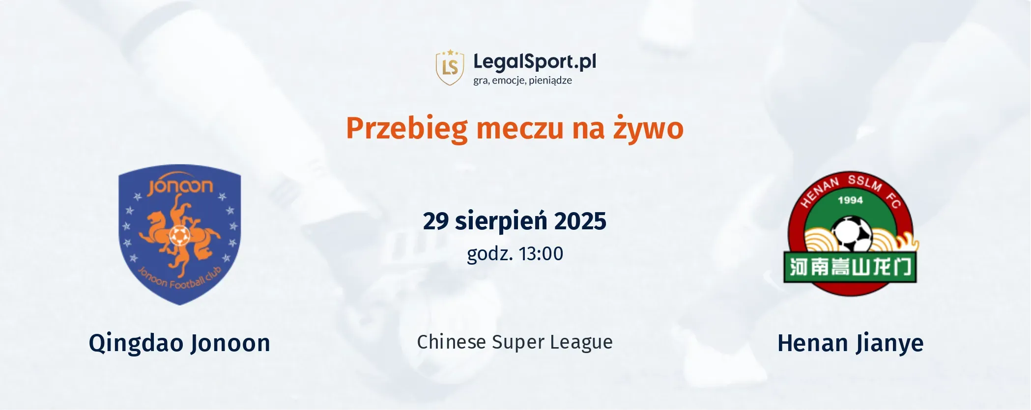 Przebieg Qingdao Jonoon - Henan Jianye