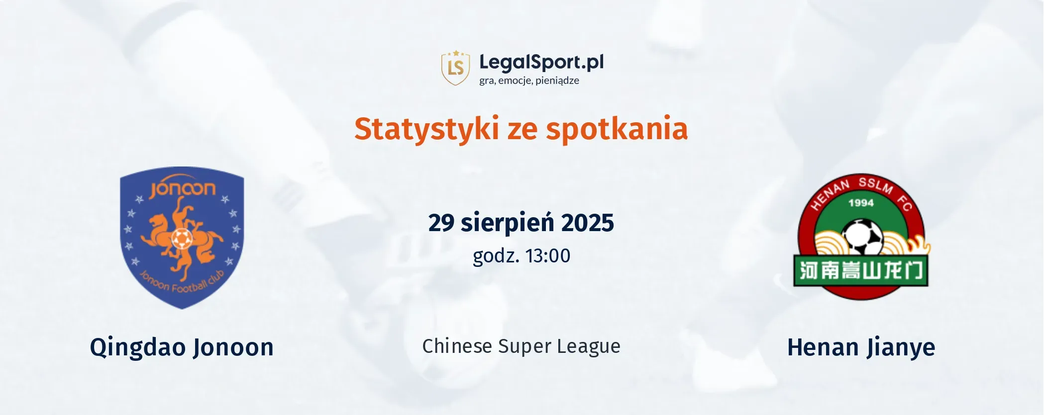 Statystyki Qingdao Jonoon - Henan Jianye