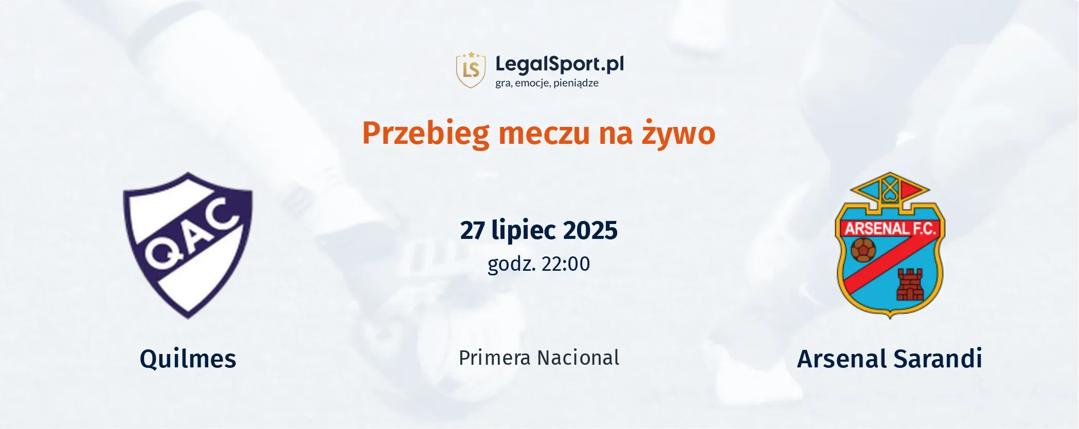Przebieg Quilmes - Arsenal Sarandi