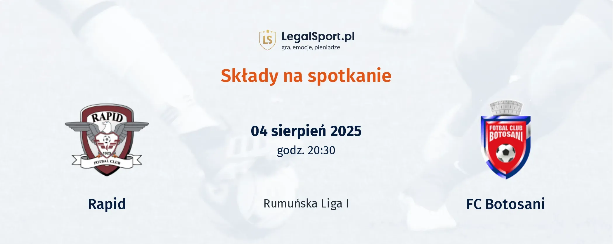 Składy Rapid - FC Botosani