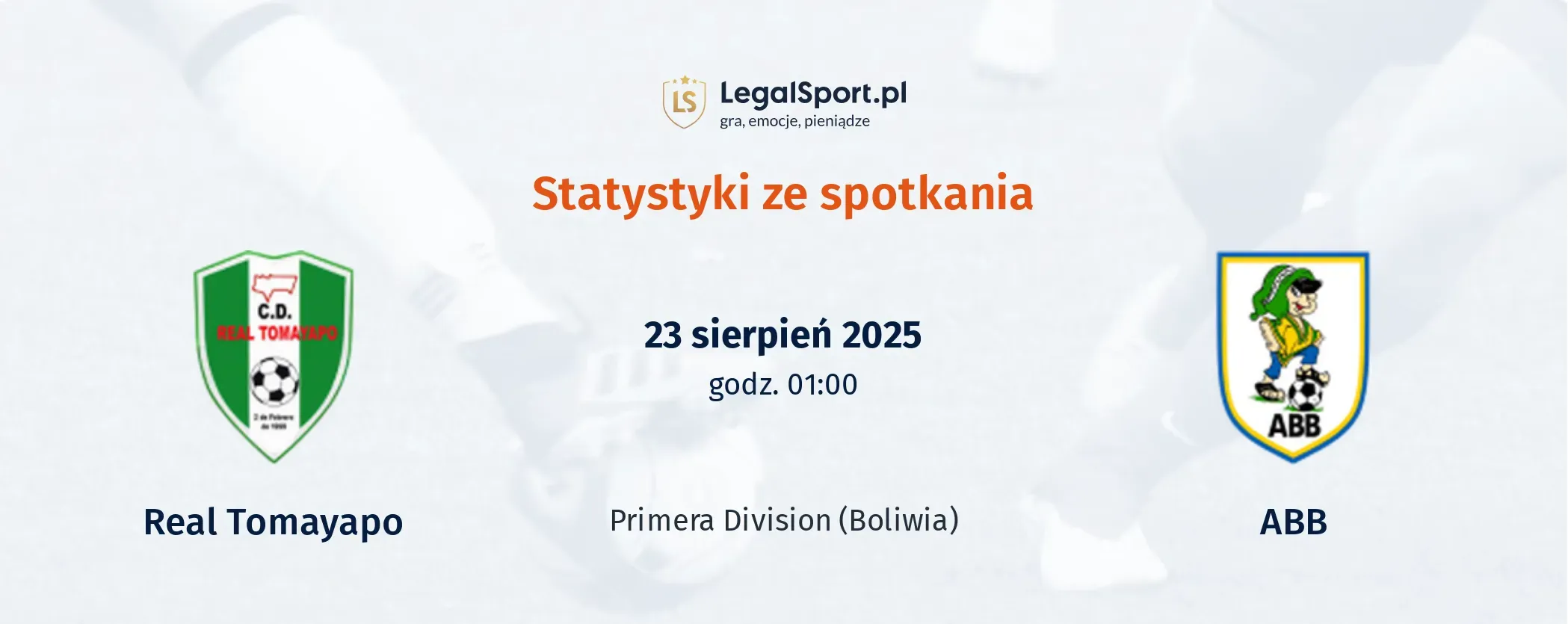 Statystyki Real Tomayapo - ABB