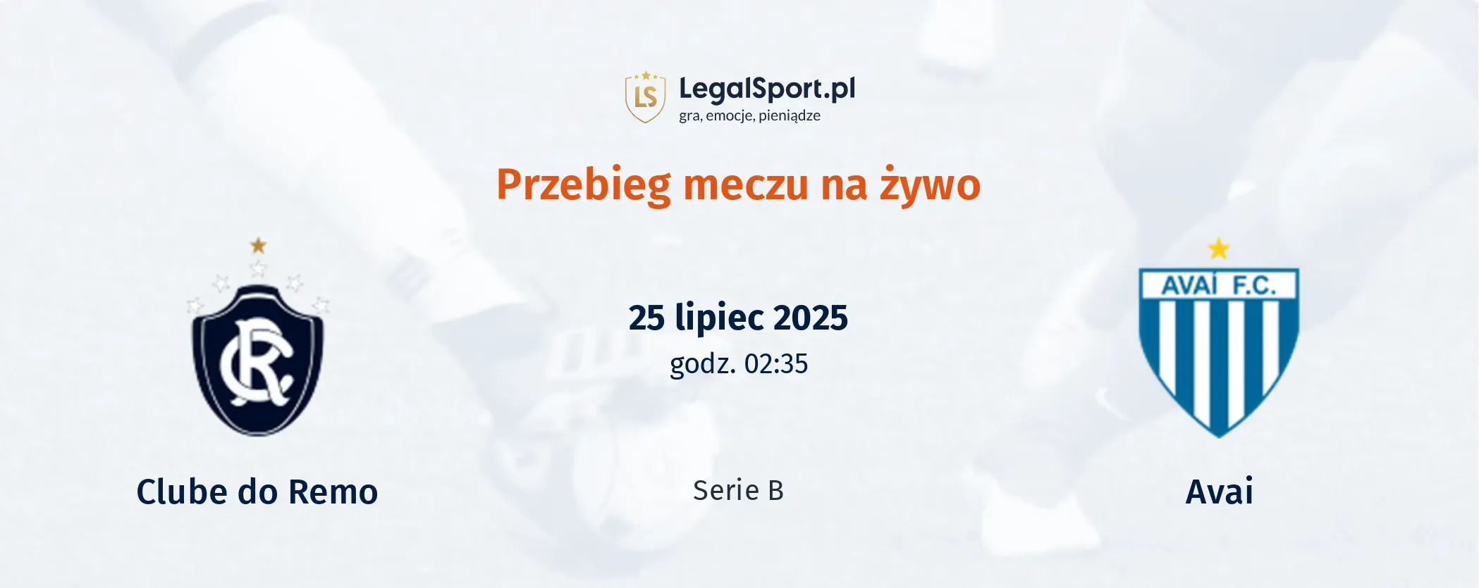 Przebieg Remo - Avai