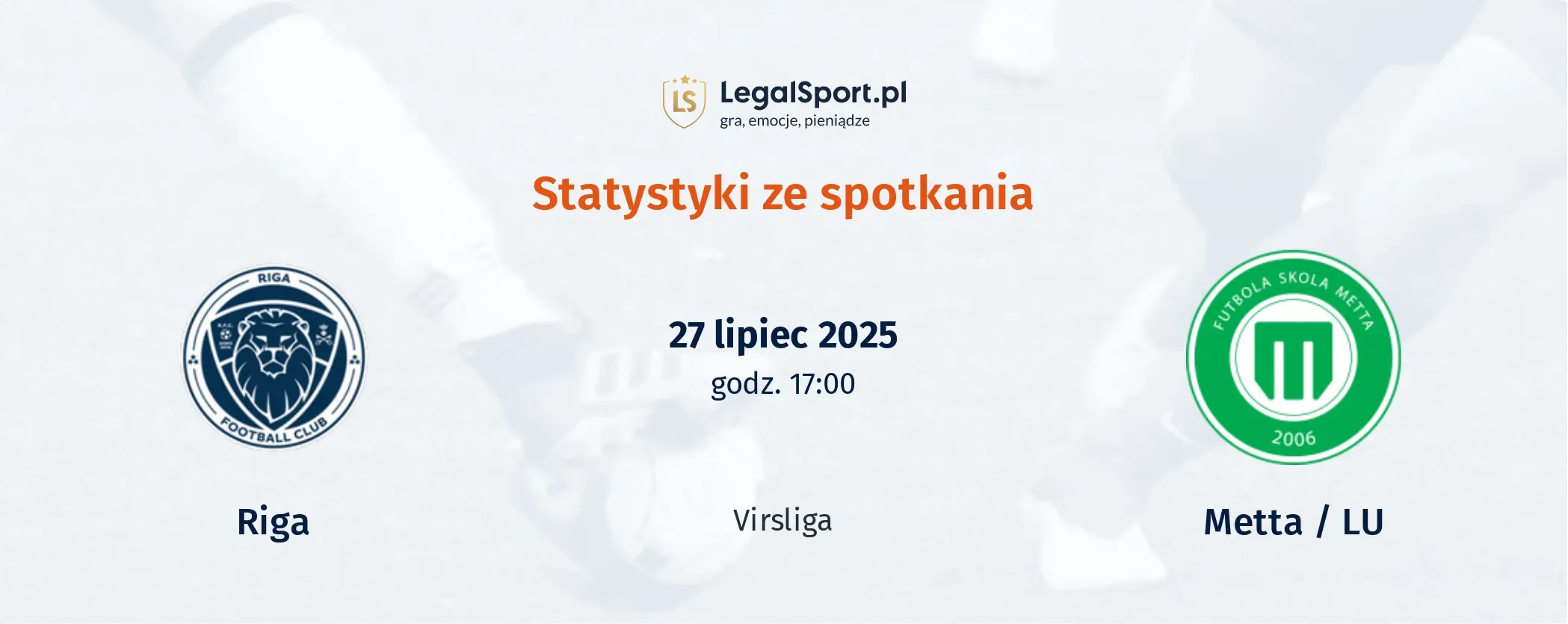 Statystyki Riga - Metta / LU