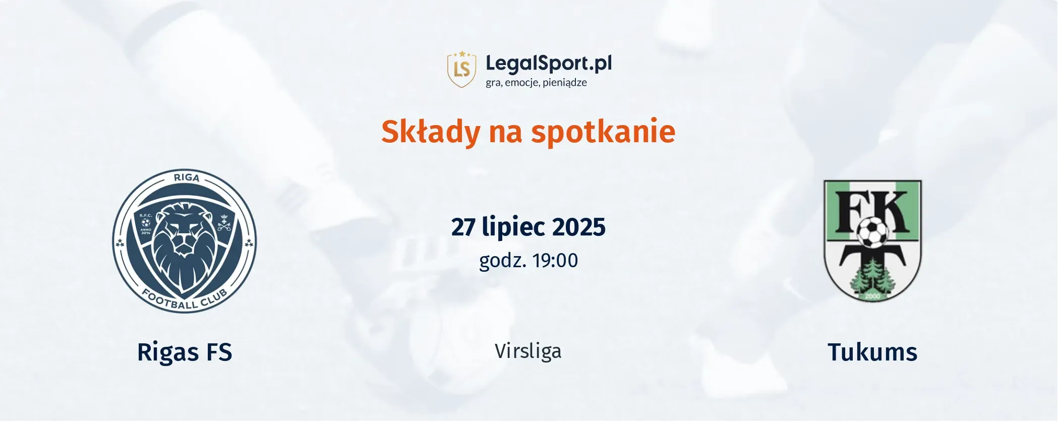 Składy Rīgas FS - Tukums