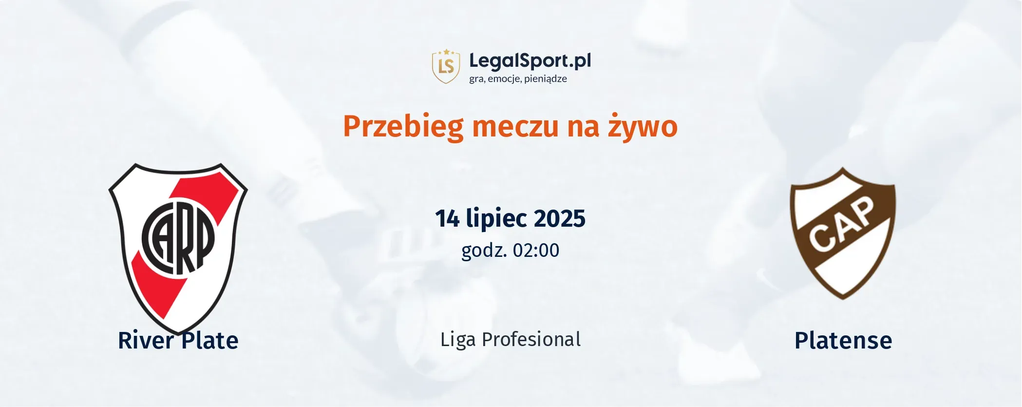 Przebieg River Plate - Platense