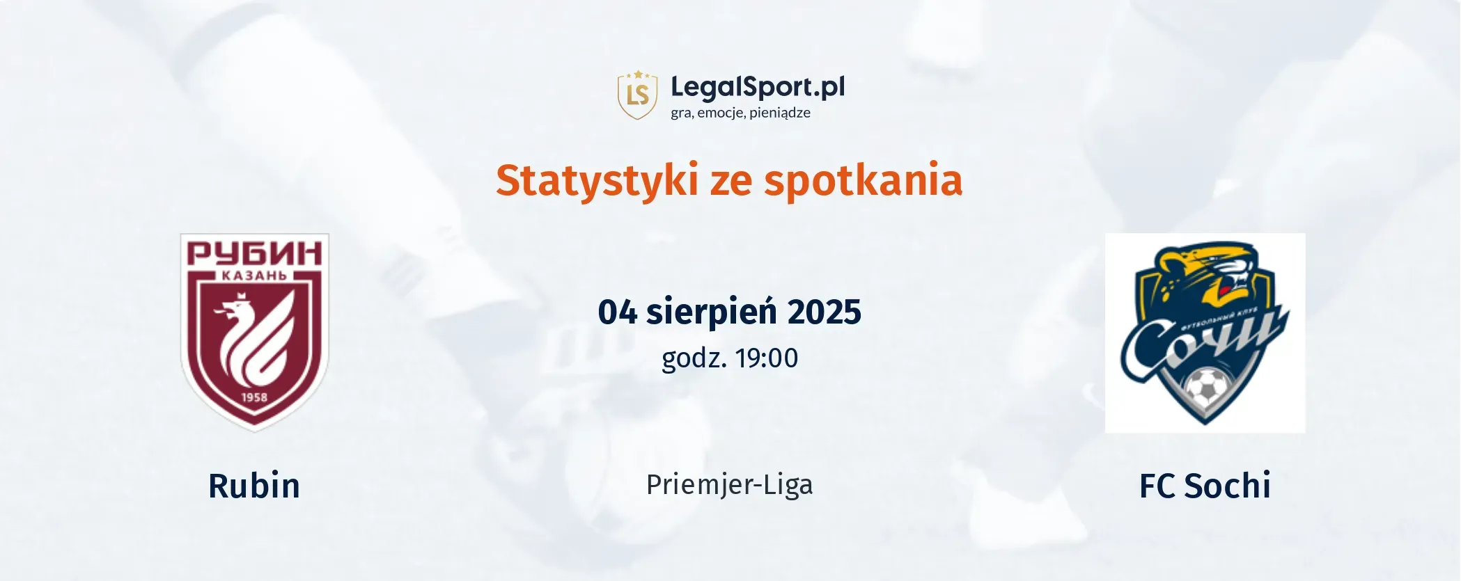 Statystyki Rubin - FC Sochi
