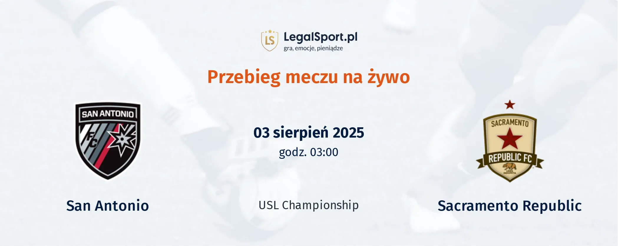 Przebieg San Antonio - Sacramento Republic