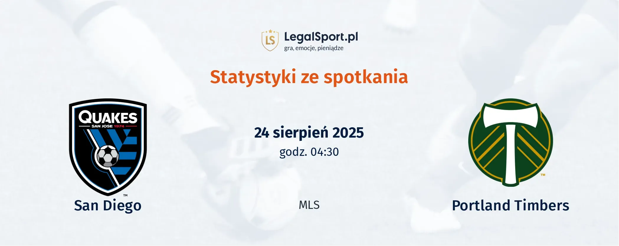 Statystyki San Diego - Portland Timbers