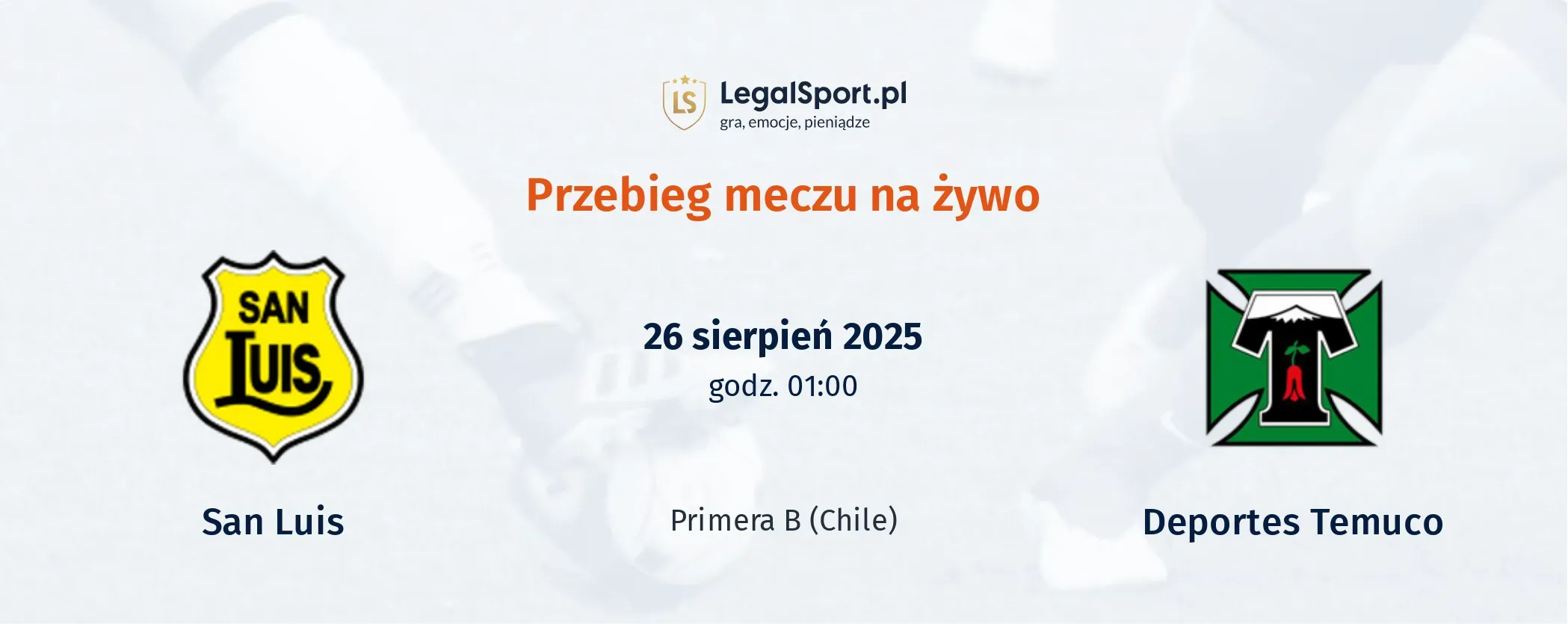 Przebieg San Luis - Deportes Temuco
