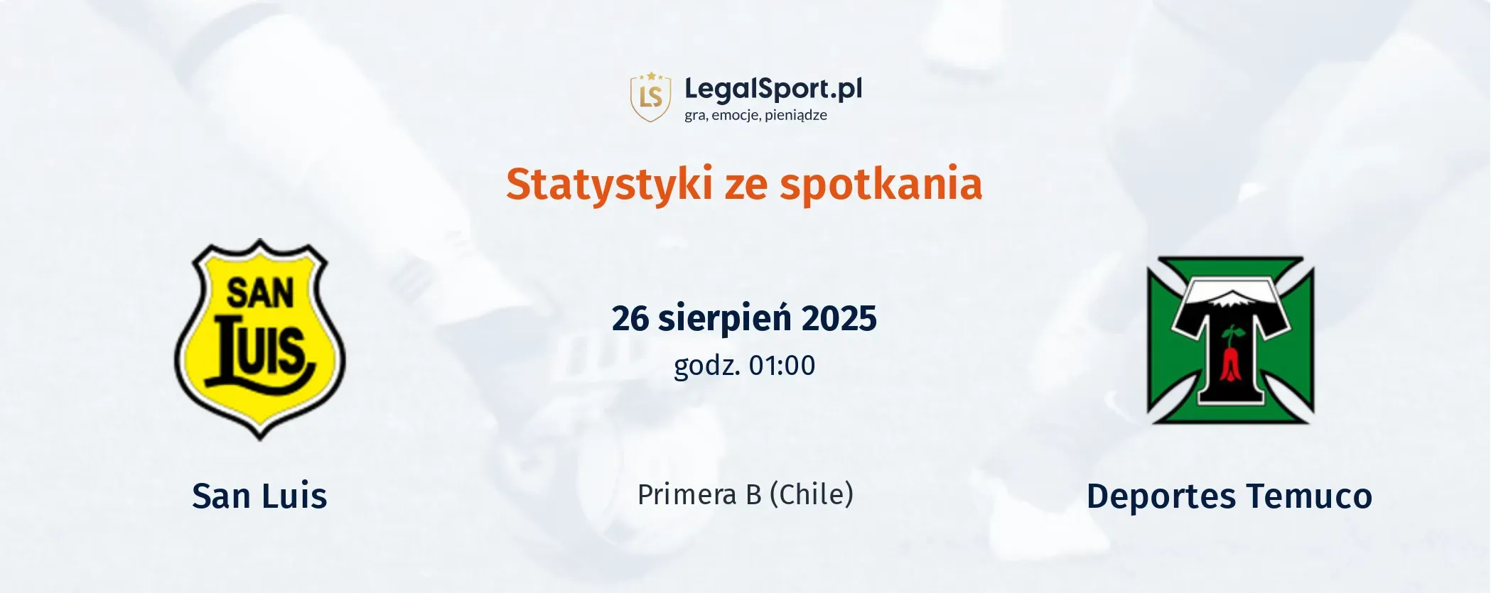 Statystyki San Luis - Deportes Temuco