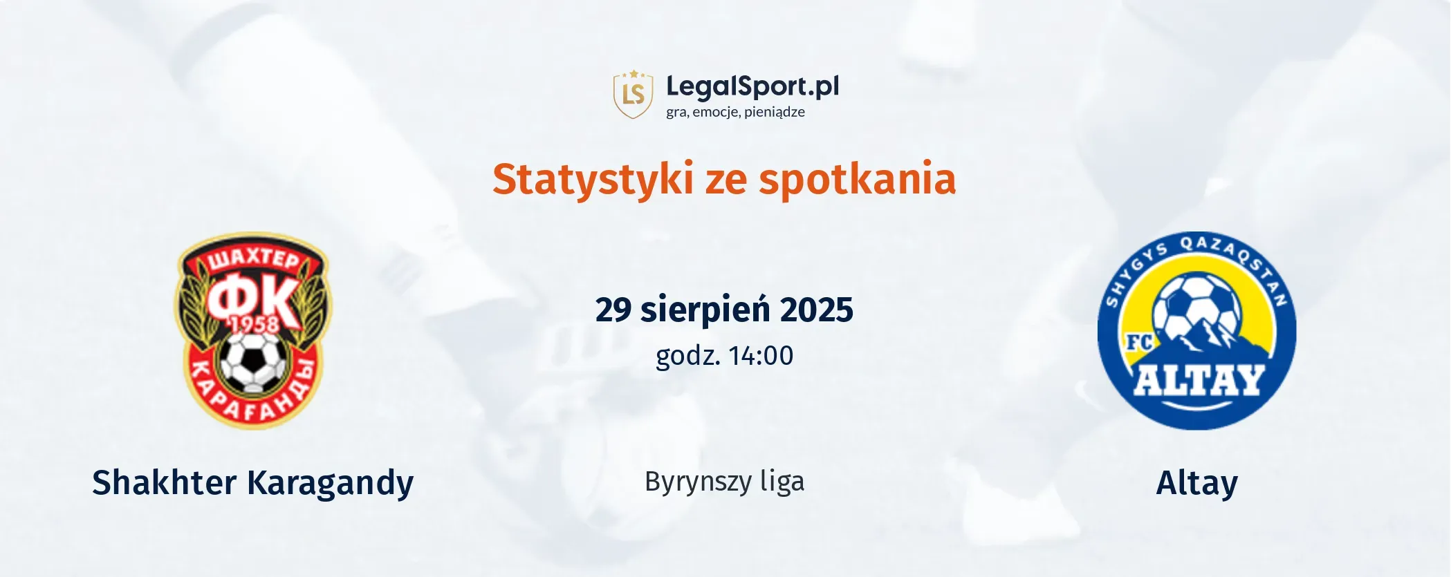 Statystyki Shakhter Karagandy - Altay