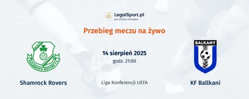 Przebieg Shamrock Rovers - KF Ballkani 
