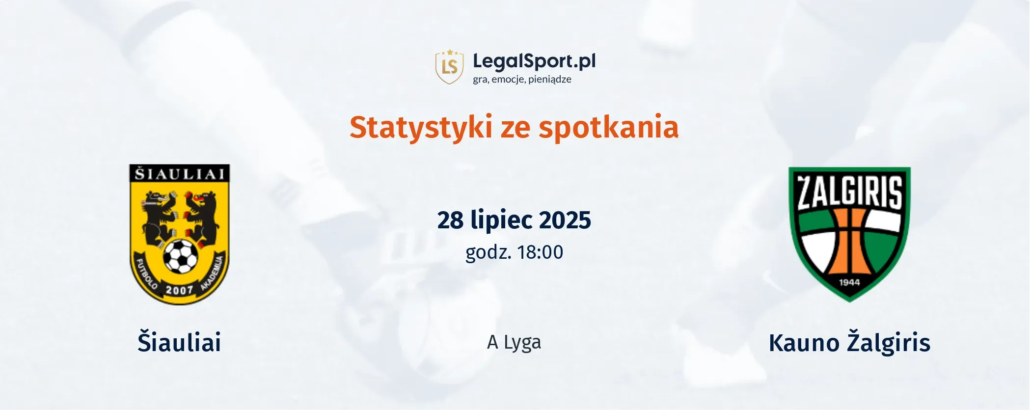 Statystyki Šiauliai - Kauno Žalgiris