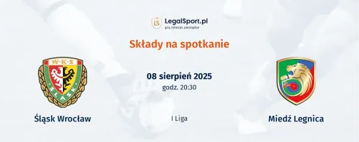 Składy Śląsk Wrocław - Miedź Legnica