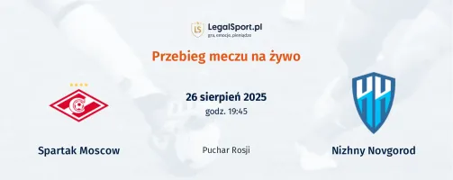 Przebieg Spartak Moscow - Nizhny Novgorod