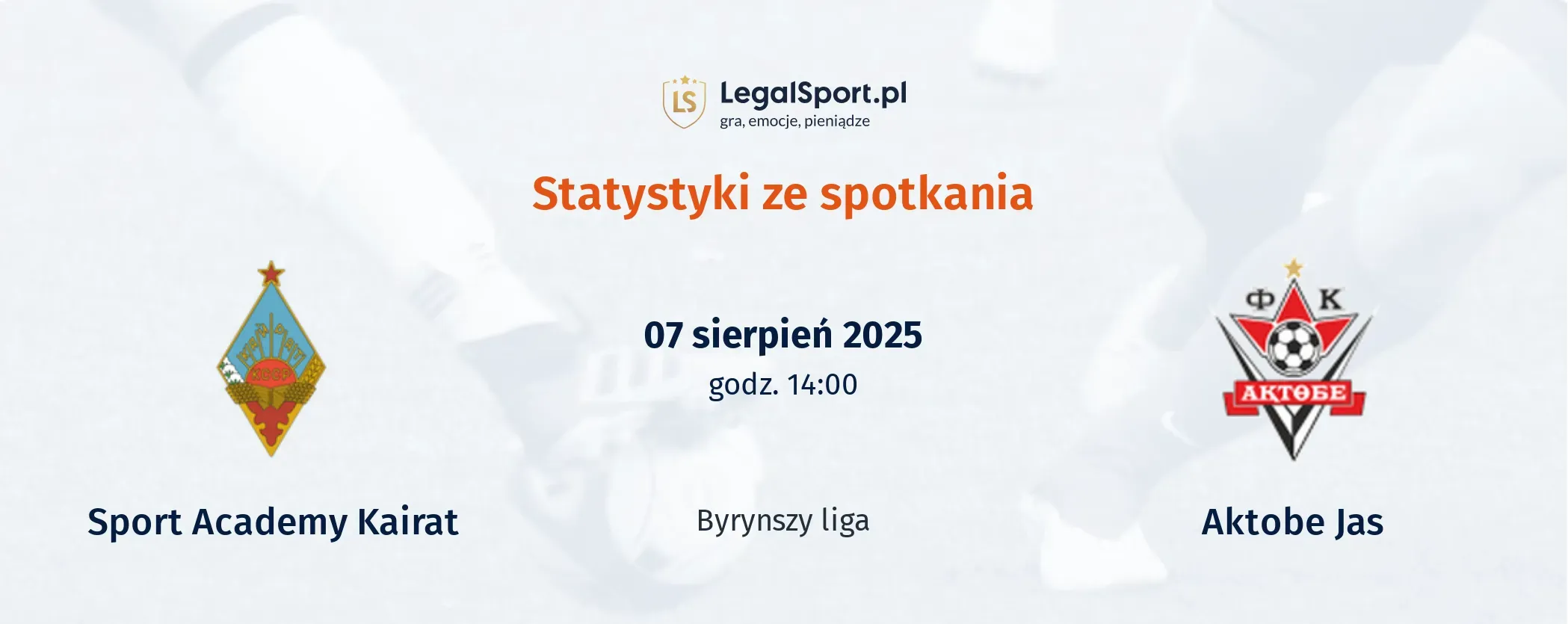 Statystyki Sport Academy Kairat - Aktobe Jas