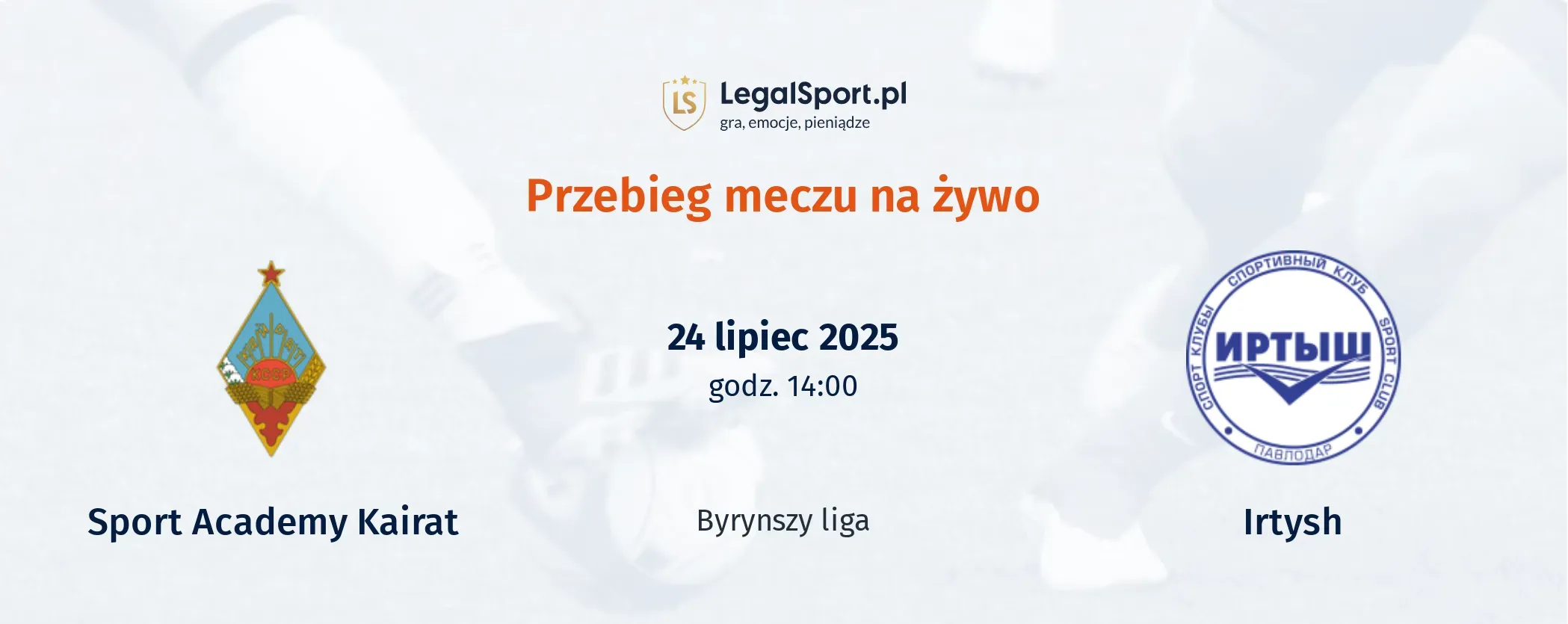 Przebieg Sport Academy Kairat - Irtysh