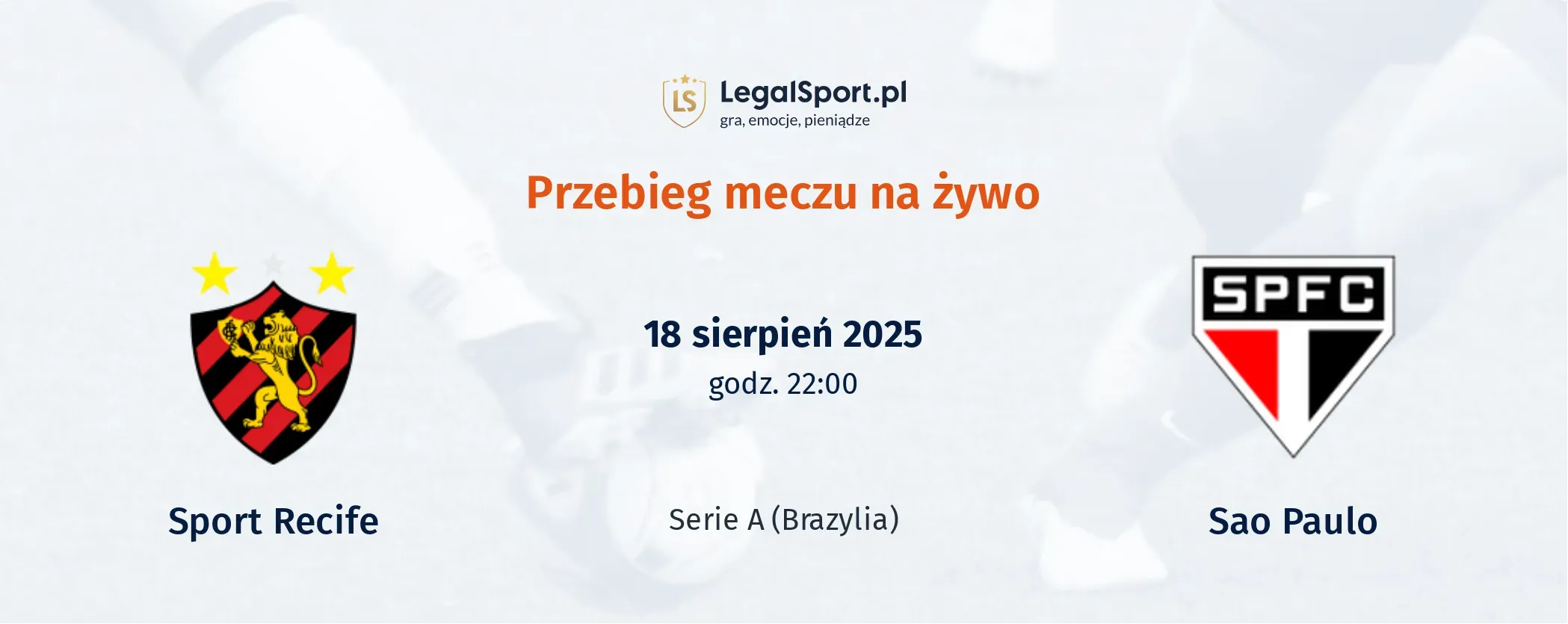 Przebieg Sport Recife - Sao Paulo
