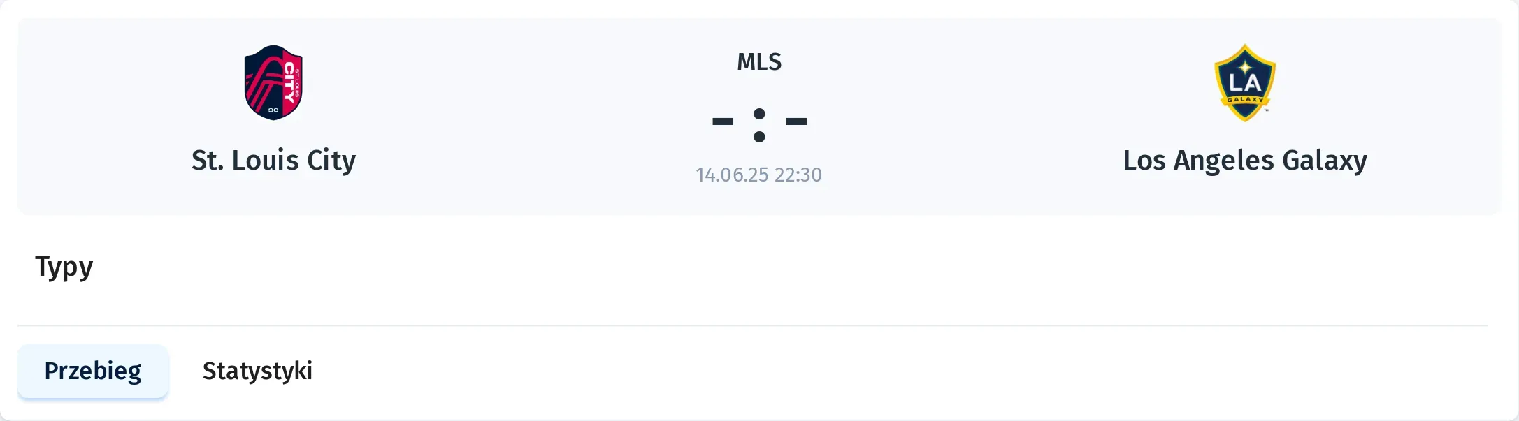 Przebieg St. Louis City - Los Angeles Galaxy