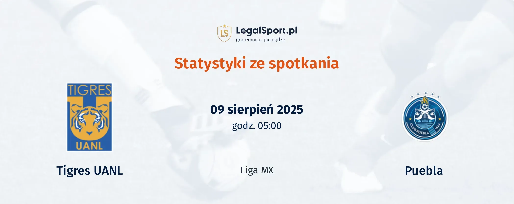 Statystyki Tigres UANL - Puebla