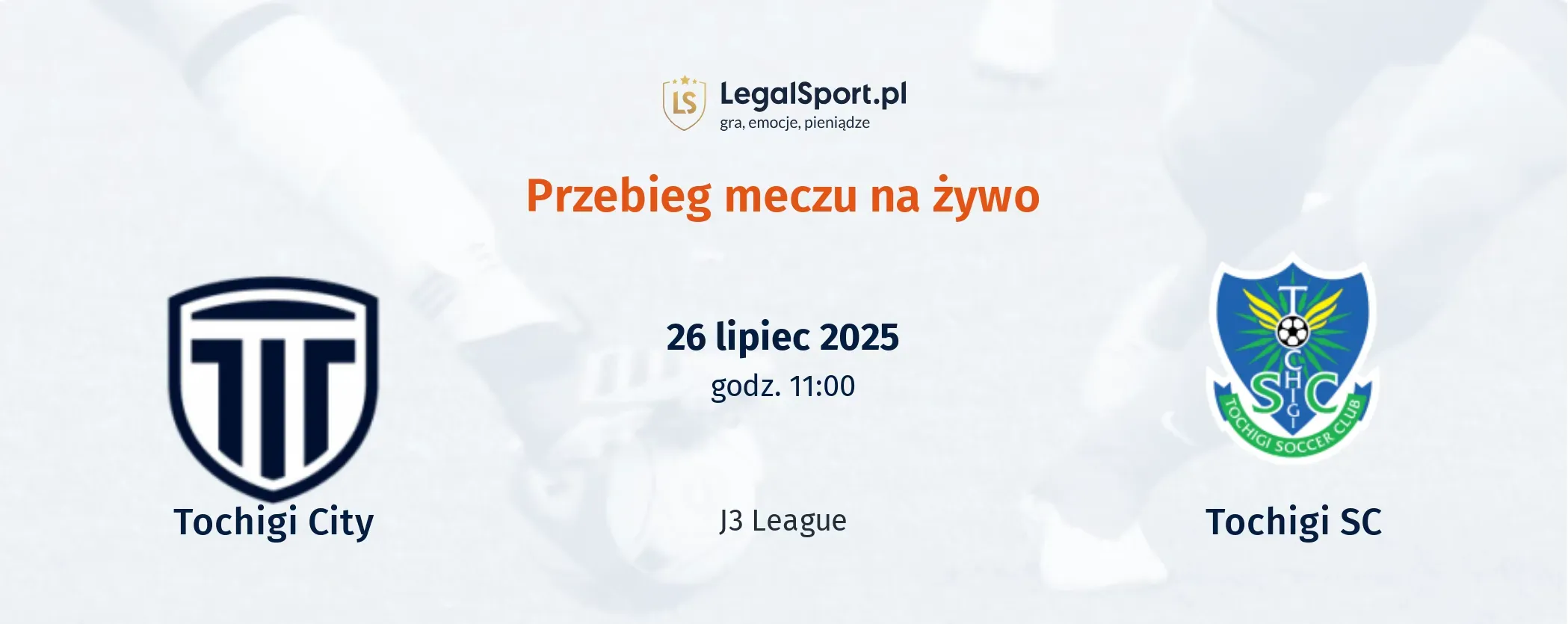 Przebieg Tochigi City - Tochigi SC