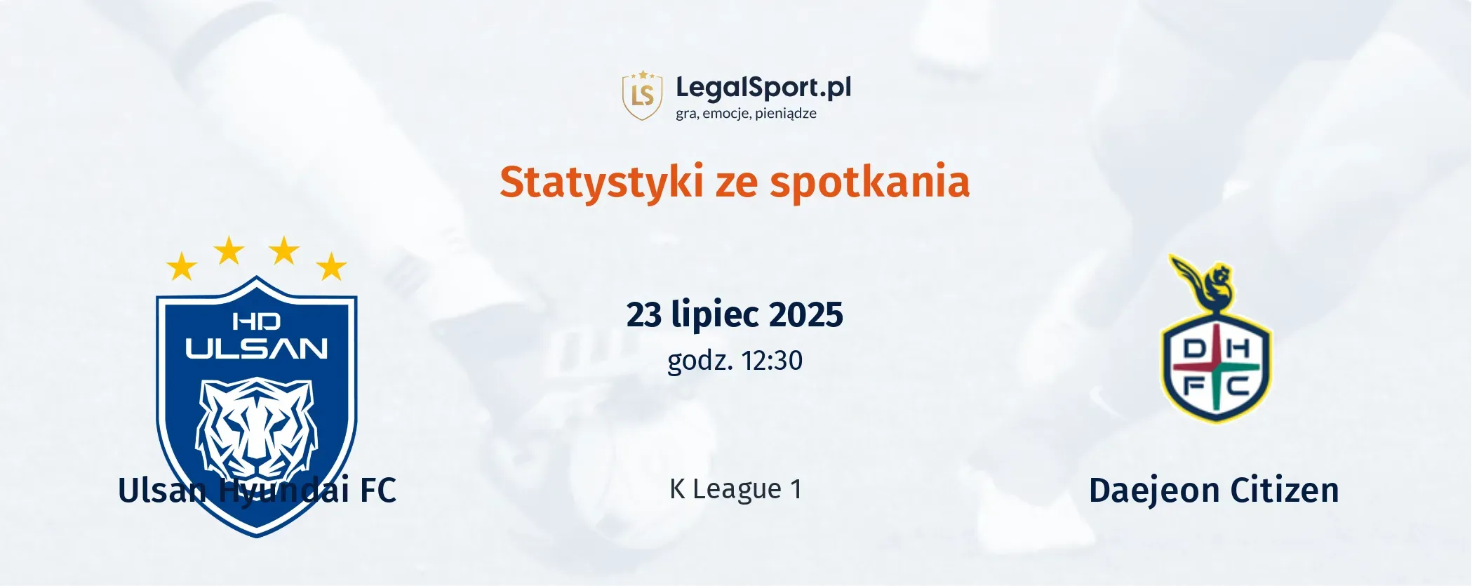 Statystyki Ulsan Hyundai FC - Daejeon Citizen