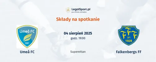 Składy Umeå FC - Falkenbergs FF