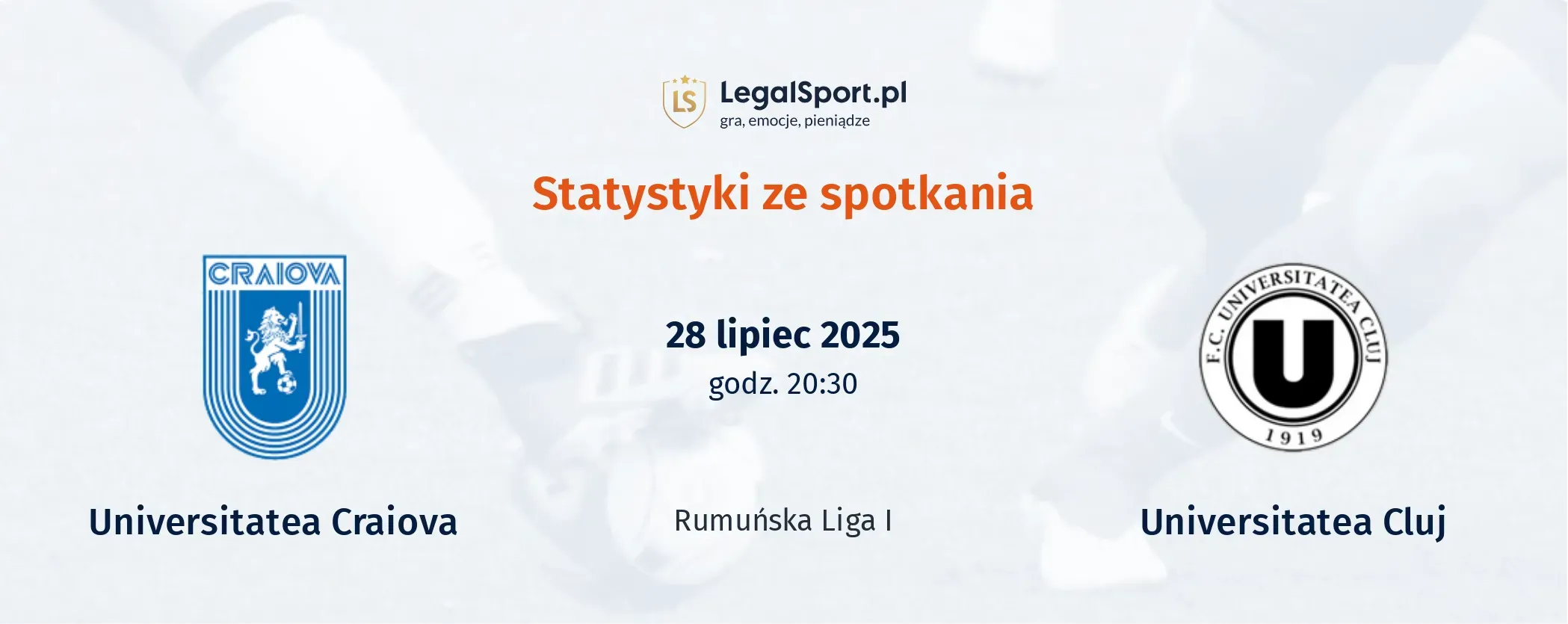 Statystyki Universitatea Craiova - Universitatea Cluj