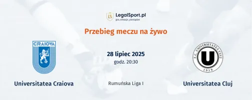 Przebieg Universitatea Craiova - Universitatea Cluj