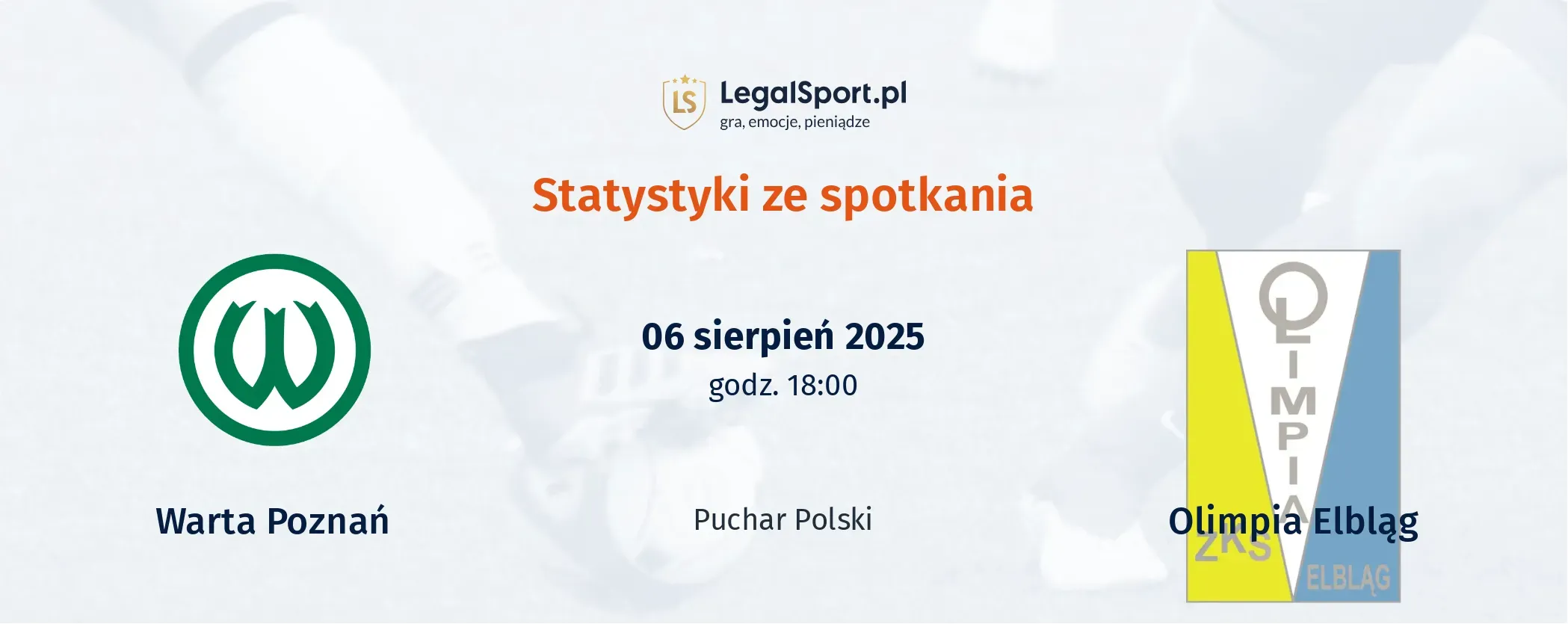 Statystyki Warta Poznań - Olimpia Elbląg