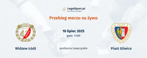 Przebieg Widzew Łódź - Piast Gliwice