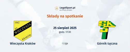 Składy Wieczysta Kraków - Górnik Łęczna