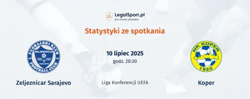 Statystyki Zeljeznicar Sarajevo - Koper