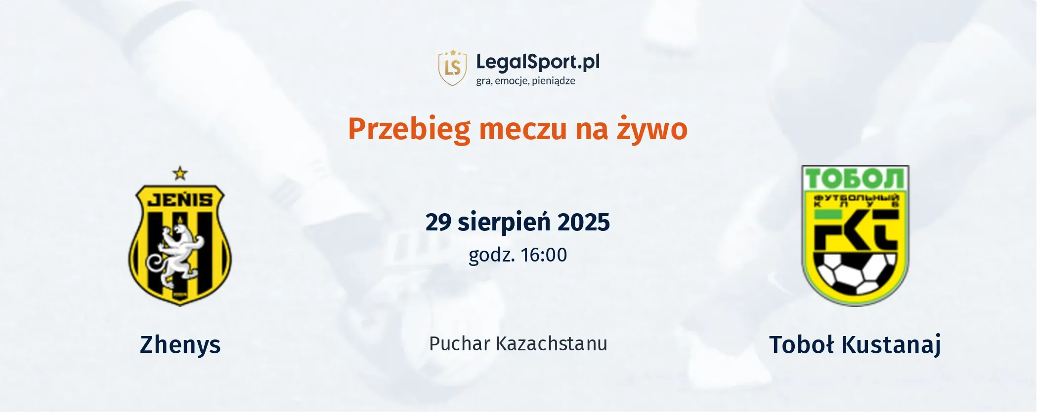 Przebieg Zhenys - Toboł Kustanaj