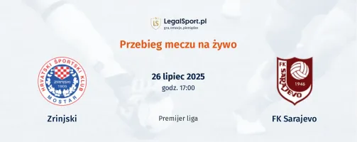Przebieg Zrinjski - FK Sarajevo
