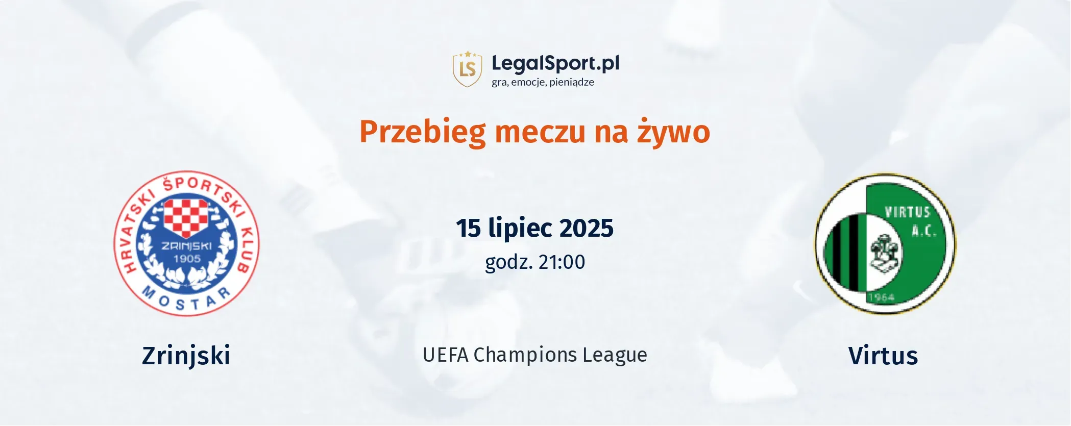Przebieg Zrinjski - Virtus